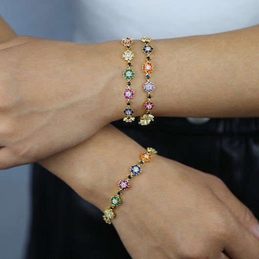Pulsera de Circonia Floral para Mujer - Joyería Minimalista Elegante - Image 6