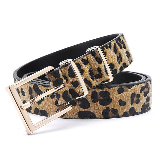 Cinturón de Crin de Caballo con Estampado Leopardo - Estilo Creativo Femenino - Image 7