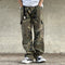 Pantalones de Trabajo Camuflaje Holgados Estilo Urbano Retro Americano