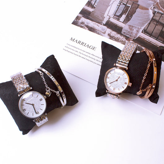 Reloj Gypsophila Douyin para Dama con Pulsera – Set de Dos Piezas - Image 10