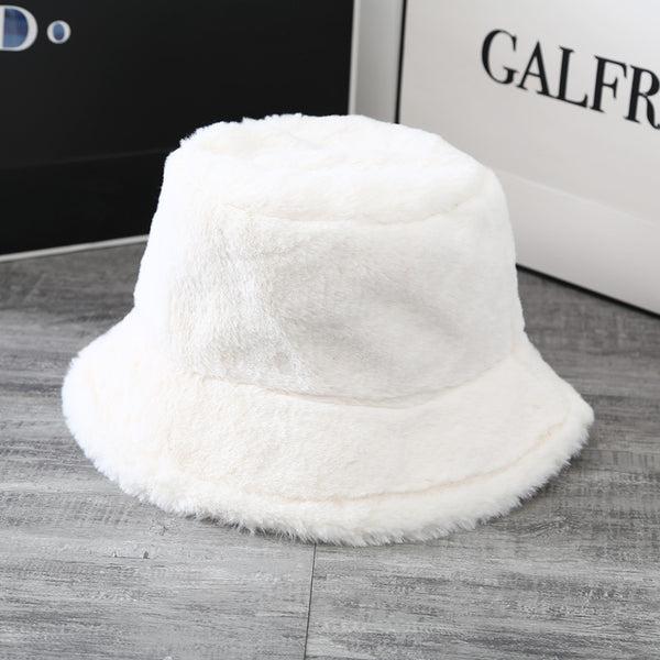 Gorro Suave de Felpa Británico para Mujer - Diseño Clásico de Color Sólido
