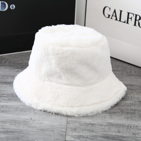 Gorro Suave de Felpa Británico para Mujer - Diseño Clásico de Color Sólido