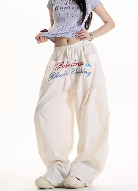 Pantalones Anchos Casual Retro Estilo Hot Girl - Image 19