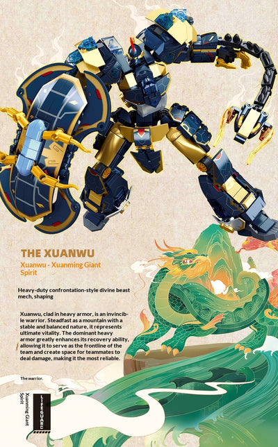 Rey Guerrero Mecánico Qinglong y Baihu - Modelo Coleccionable de Ensamblaje - Image 10