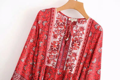 Vestido Ejecutivo con Corbata en Escote y Mangas Largas - Image 17