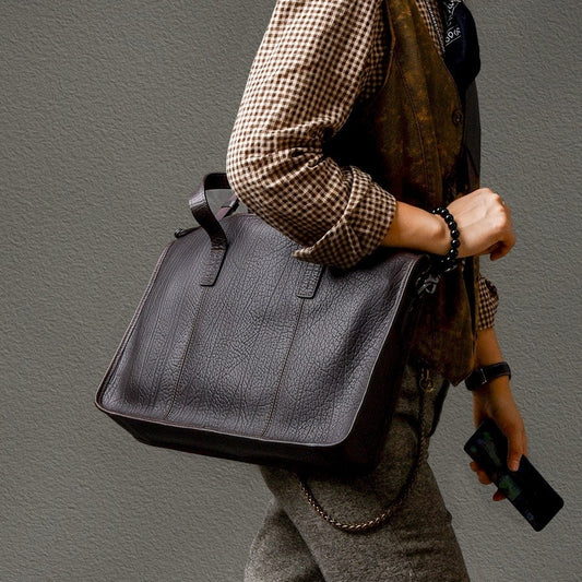 Bolso Ejecutivo de Cuero Grueso para Hombre
