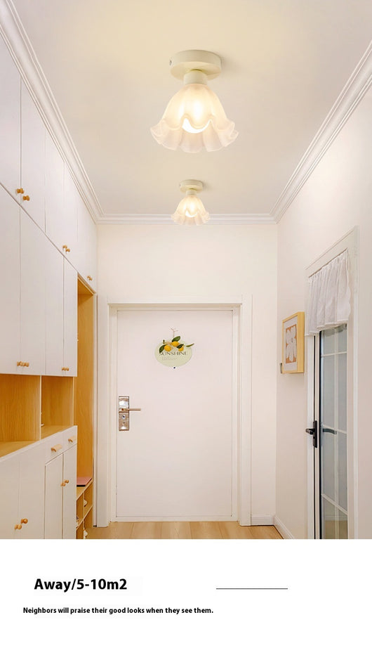 Lámpara de Techo Moderna para Pasillo con Ventosa - Diseño Floral Minimalista - Image 12