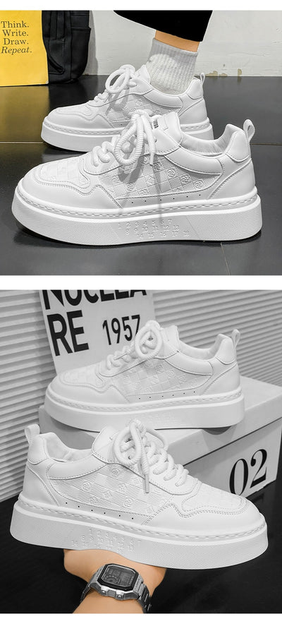 Tenis Blancos Casuales Elevadores de Altura para Hombre - Image 8