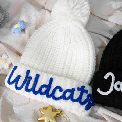 Gorro Infantil de Ganchillo Personalizado con Letras 3D - Tejido a Mano - Image 3