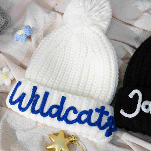 Gorro Infantil de Ganchillo Personalizado con Letras 3D - Tejido a Mano - Image 3