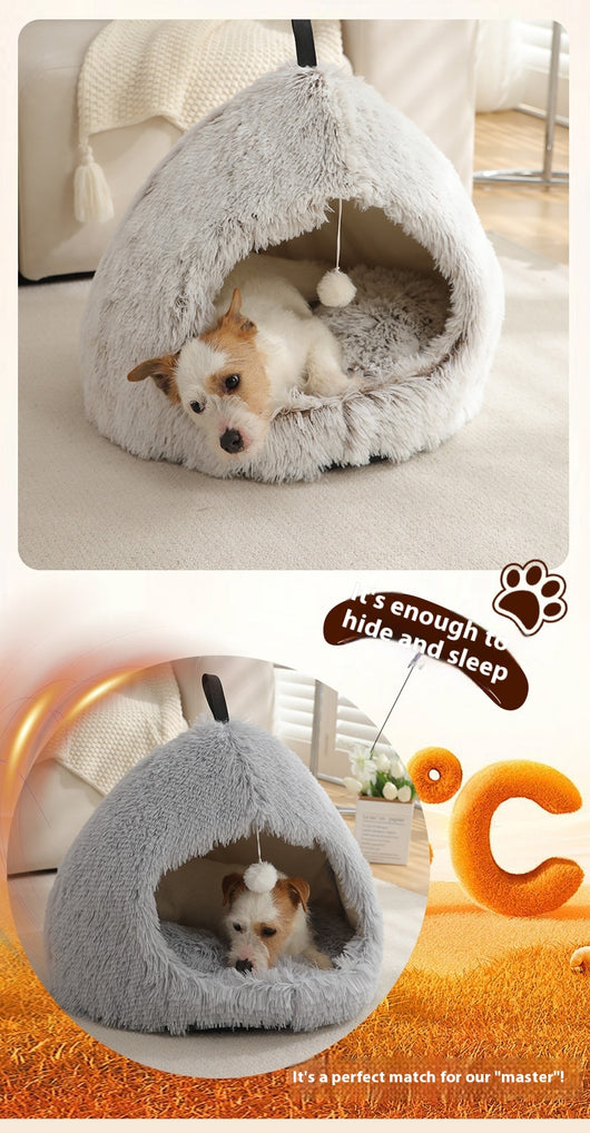Cama Térmica Acogedora para Gatos - Nido Peluche Invierno - Image 22