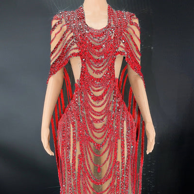 Vestido de Noche Elegante con Lentejuelas Brillantes