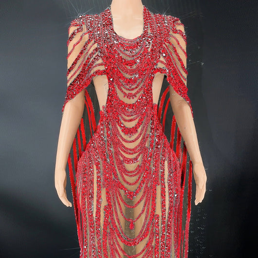 Vestido de Noche Elegante con Lentejuelas Brillantes