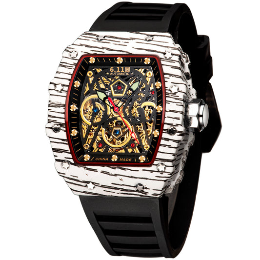 Reloj Automático Mecánico con Fondo Transparente