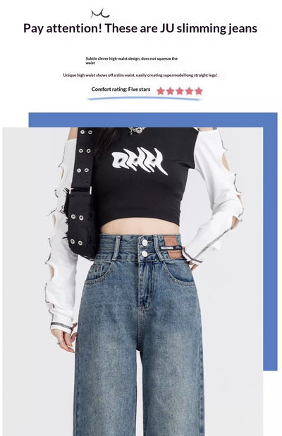 Jeans Anchos Forro Polar Térmico Efecto Adelgazante para Mujer - Image 28