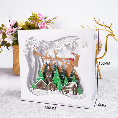Tarjetas Navideñas Emergentes 3D Árbol de Navidad con Decoraciones y Pegatinas - Image 7