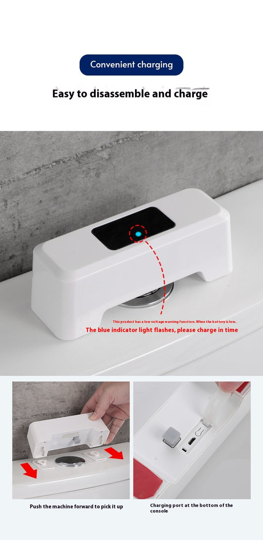 Inodoro con Descarga Automática por Sensor Táctil sin Contacto - Image 10