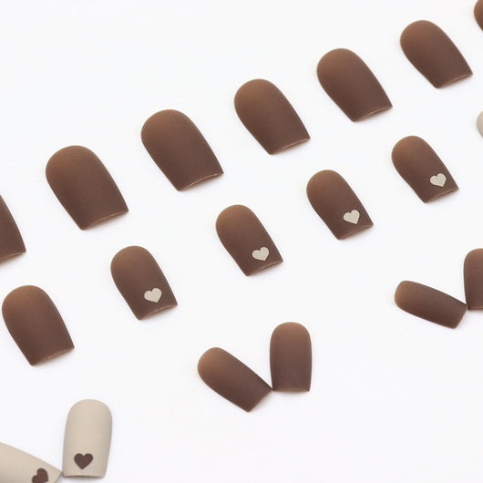 Pegatinas de Uñas Removibles Café Latte - Largo Medio - Image 9