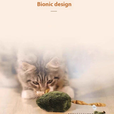 Juguete Interactivo para Gatos Ratón de Peluche con Sonido Realista - Image 5