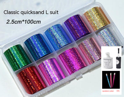 Set de 12 Láminas Decorativas para Uñas - Transferencias Nail Art - Image 9