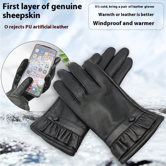 Guantes de Cuero para Mujer Invierno - Forro Polar, Impermeables y Táctiles - Image 22