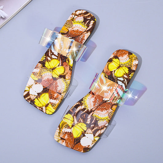 Sandalias Planas para Mujer con Diseño Serpentina y Flores - Image 7