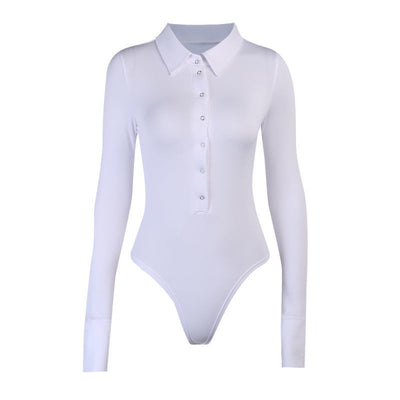Jumpsuit Polo Manga Larga Slim Fit Sexy - Image 2