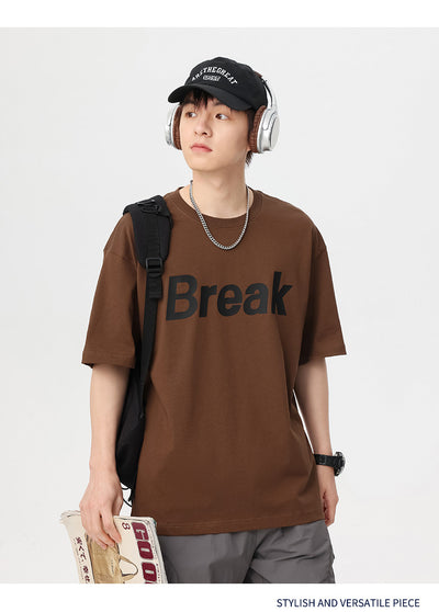 Camiseta Vintage Suelta de Verano con Estampado de Letras para Hombre - Image 14