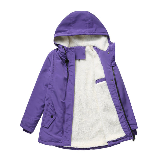 Abrigo de Invierno para Mujer Talla Europea Acolchado con Forro de Terciopelo - Image 27