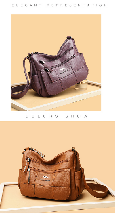 Bolso Crossbody de Cuero Genuino para Mujer - Gran Capacidad - Image 12