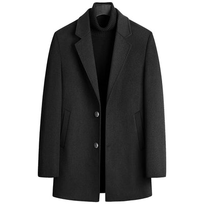 Abrigo de Lana Cruzado para Hombre con Forro de Algodón - Image 5