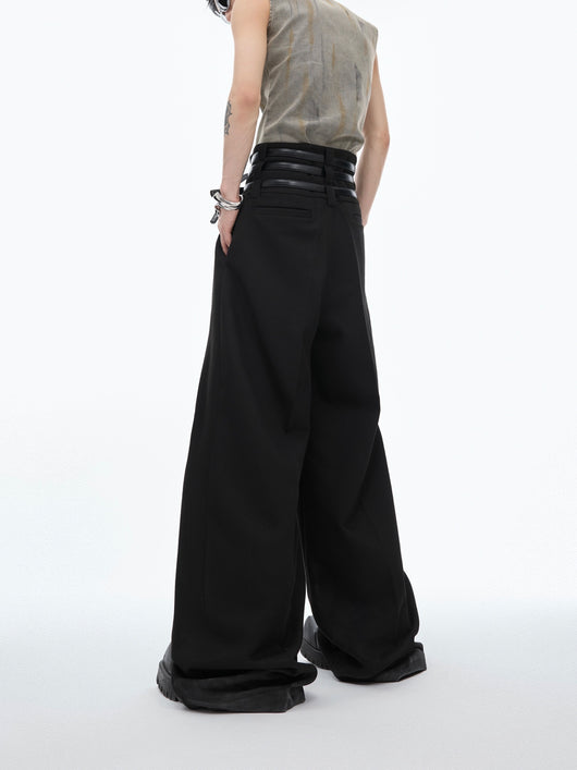 Pantalón Recto de Cintura Alta Holgado y Casual - Image 5