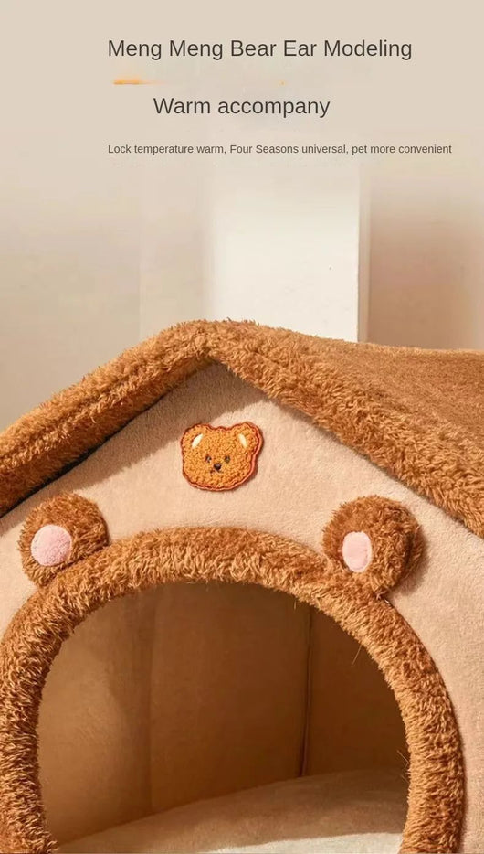 Casa Cama para Mascotas Pequeños - Nido Cálido Desmontable y Lavable - Image 11