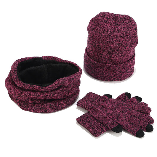 Conjunto Tejido Variegado de Gorro, Bufanda y Guantes de Lana Gruesa - Image 12