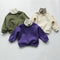 Suéter Polar Infantil Cuello Alto Doble Capa Abrigo Térmico