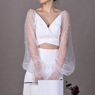 Manguitos de Perla Desmontables para Novia - Accesorios de Boda Versátiles - Image 11