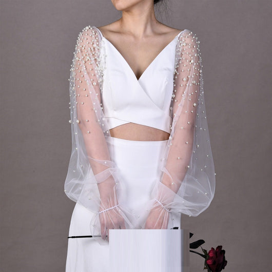 Manguitos de Perla Desmontables para Novia - Accesorios de Boda Versátiles - Image 11