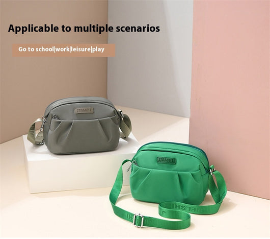 Bolsa Mensajero Oxford con Pliegues para Teléfono y Documentos - Image 18
