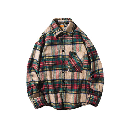 Camisa Cuadros Manga Larga Estilo Casual Moderno - Image 3