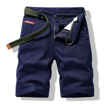 Pantalones Cargo Cortos Holgados Lisos para Hombre - Image 7