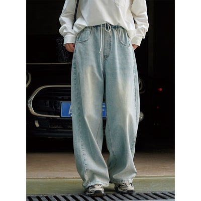 Pantalones Casuales Sueltos Azul Claro para Mujer - Corte Relajado y Cómodo - Image 3