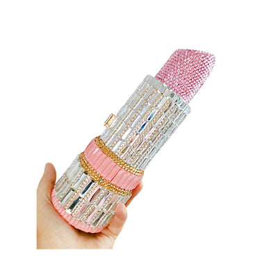 Cartera de Fiesta Metálica con Brillantes para Labial - Image 6