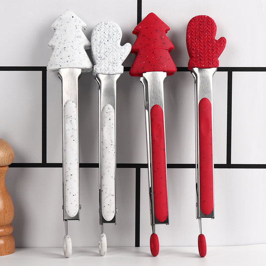 Pinza de Cocina Navideña de Silicona con Cierre Seguro - Accesorio Multiusos para Servir - Image 4