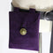 Bolso Medieval Renacentista en Gamuza Negra