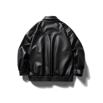 Chaqueta de Cuero para Motociclista - Estilo Clásico Masculino - Image 25