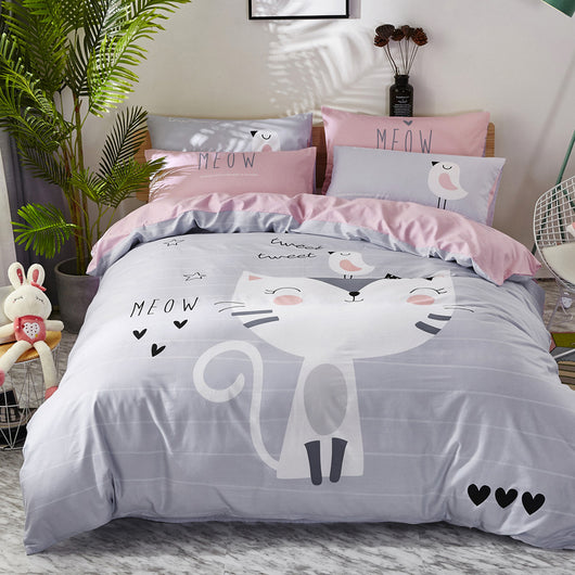 Ropa de Cama Infantil de Algodón con Diseños Animados - Image 53