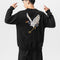 Sudadera Suelta con Bordados para Hombre