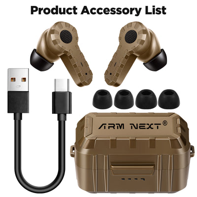 Auriculares Tácticos de Reducción de Ruido con Micrófono y Carga Recargable - Image 2