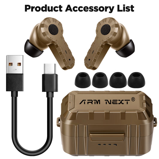 Auriculares Tácticos de Reducción de Ruido con Micrófono y Carga Recargable - Image 2