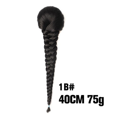 Peluca Trenza Sintética Cola de Caballo Estilo Fishtail para Mujer - Image 27